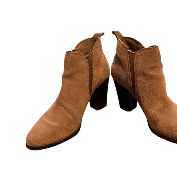 Michael Kors Women's Evaline Pull-On Dress Booties Brown Ankle Boots Size 8 M - Picture 6 of 6